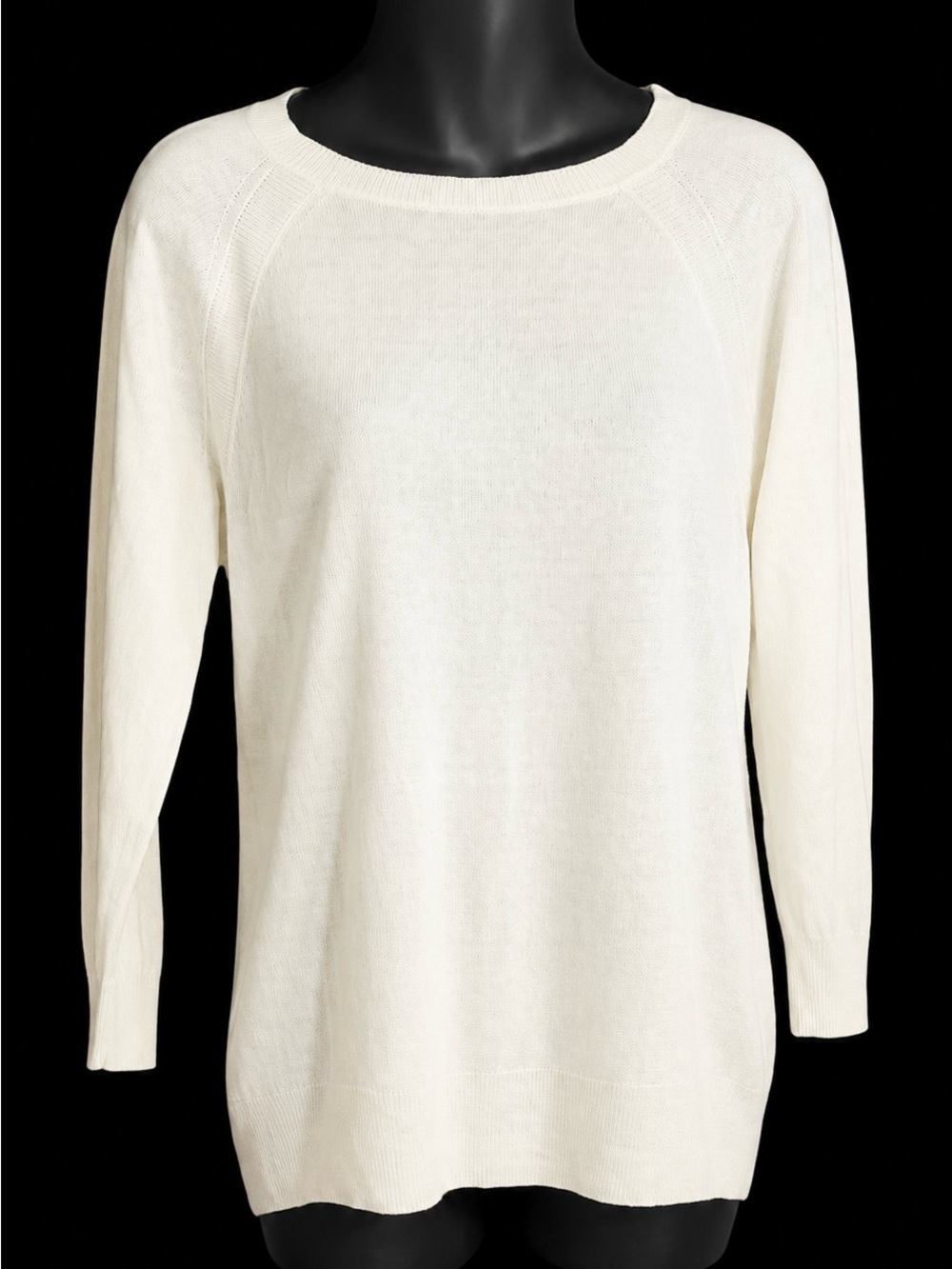 J.Crew Linen off white long sleeve lightweight Sweater small